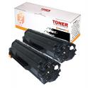 Compatible Pack 2 Canon 725 / 712 / 713 / 726 Negro Cartuchos de Toner