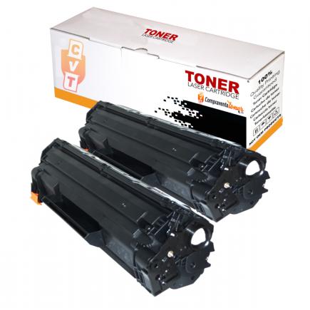 Compatible Pack 2 Canon 728 / 3500B002 Negro Cartuchos de Toner