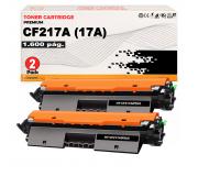 Compatible Pack 2 HP CF217A / 17A Negro Toner para Hp LaserJet Pro M102, M130, M132