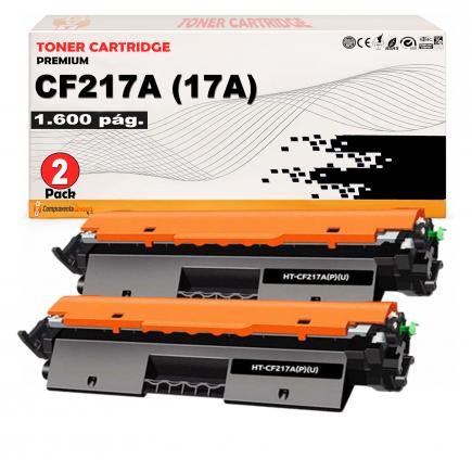 Compatible Pack 2 HP CF217A / 17A Negro Toner para Hp LaserJet Pro M102, M130, M132