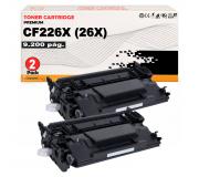 Compatible Pack 2 HP CF226X / 26X Negro Toner para HP LaserJet Pro M402, MFP M426