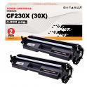 Compatible Pack 2 HP CF230X / 30X Negro Toner para HP LaserJet Pro M203, MFP M227