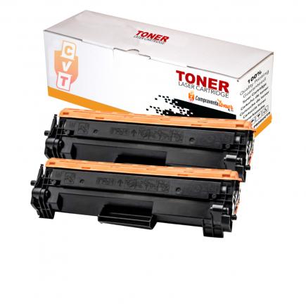 Compatible Pack 2 HP CF244A / 44A Negro Toner para HP LaserJet Pro M15, M17, M28