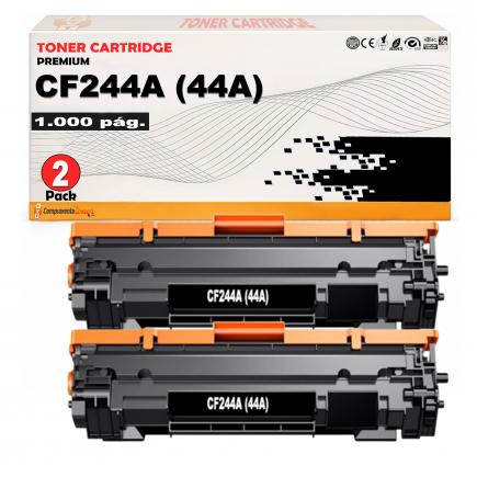 Compatible Pack 2 HP CF244A / 44A Negro Toner para HP LaserJet Pro M15, M17, M28