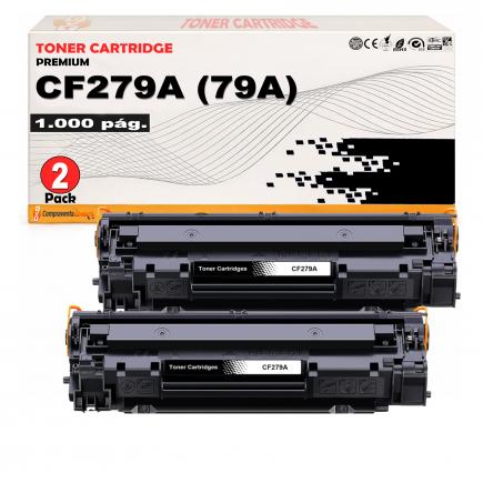 Compatible Pack 2 HP CF279A / 79A Toner Negro para HP LaserJet Pro M12 , M26