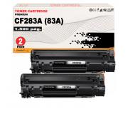 Compatible Pack 2 HP CF283A / 83A Toner para Hp Laserjet Pro M201, M225, M125, M127