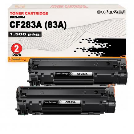 Compatible Pack 2 HP CF283A / 83A Toner para Hp Laserjet Pro M201, M225, M125, M127