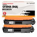 Compatible Pack 2 HP CF294A / 94A Toner Negro para HP LaserJet Pro M118, MFP M148