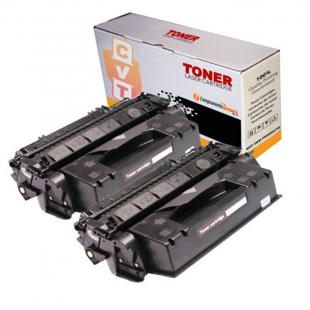 Compatible Pack 2 HP Q7553X / Q5949X Negro Toner Universal 49X / 53X