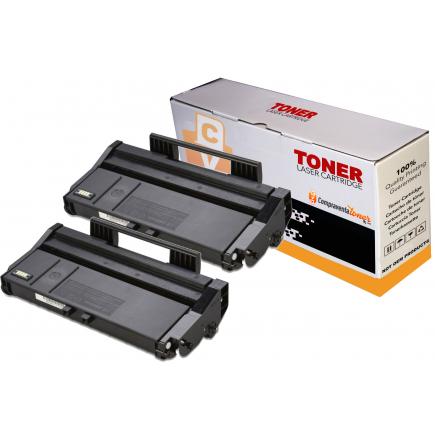 Compatible Pack 2 Ricoh Aficio SP100E / SP112 / 407166 Toner SP100LE