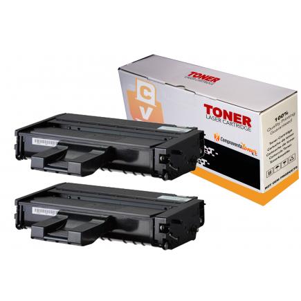 Compatible Pack 2 Toner Ricoh Aficio SP201N / SP204SN / SP203S / SP211 / SP212 / SP213 / SP220 / SP 201HE