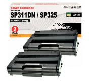 Compatible Pack 2 Toner Ricoh Aficio SP310, SP311, SP320, SP325 Negro SP311HE / SP311LE / SP 311UHY (Alta Capacidad / Jumbo)