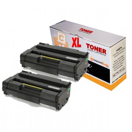 Compatible Pack 2 Toner Ricoh Aficio SP310, SP311, SP320, SP325 Negro SP311HE / SP311LE / SP 311UHY (Alta Capacidad / Jumbo)