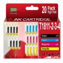 Compatible Pack 20 Epson T1811 / T1812 / T1813 / T1814 18XL Cartuchos de Tinta