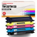 Compatible Pack 4 Brother TN135 / TN-135 Toner para DCP 9040, 9042, 9045 HL 4040, 4050, 4070 MFC 9420, 9440, 9450, 9840