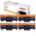 Compatible Pack 4 Brother TN2420 / TN-2420 Negro Cartuchos de Toner