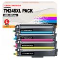 Compatible Pack 4 Brother TN248XL Toner para Brother DCP L3520, L3560 - HL L3220, L3240, L8230, L8240 - MFC L3740, L3760, L8340, L8390