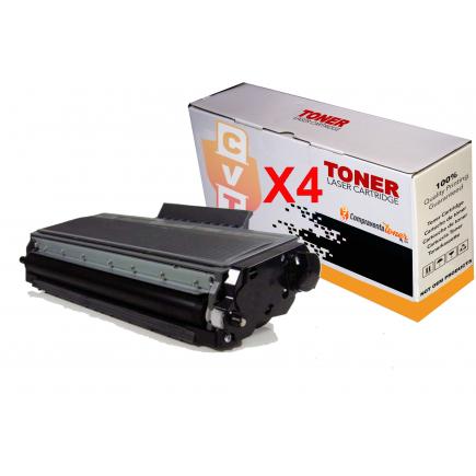 Compatible Pack 4 Brother TN3170 / TN3280 Negro Cartuchos de Toner