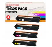 Compatible Pack 4 Brother TN325 / TN-325 Toner para MFC-9460CDN 9465CDN 9970CDW DCP-9050CDN 9055CDN 9270CDN HL-4140CN 4150CDN 4570CDW 4570CDWT