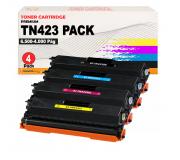 Compatible Pack 4 Brother TN423 / TN-423 Toner para HL L8260CDW HL L8360CDW MFC L8690CDW MFC L8900CDW DCP L8410CDW