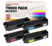 Compatible Pack 4 Brother TN900 / TN-900 Cartucho de Toner para HL-L9200, 9300, MFC L9550