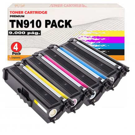Compatible Pack 4 Brother TN910 / TN-910 Toner para Brother HL L9310, MFC L9570