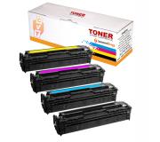 Compatible Pack 4 Canon 045H Toner para i-Sensys LBP611, LBP612, LBP613, MF631, MF632, MF633, MF634, MF635