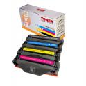 Compatible Pack 4 Canon 055H (SIN CHIP) Cartuchos de Toner