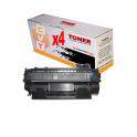 Compatible Pack 4 Canon 719 / 3479B002 Negro Cartuchos de Toner