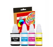 Compatible Pack 4 Canon GI590 Botellas de Tinta GI-590