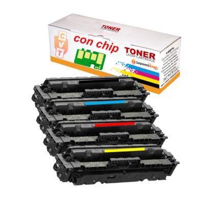 Compatible Pack 4 HP 415X W2030X / 31X / 32X / 33X (CON CHIP) Toner para HP Color LaserJet Pro M454, M479