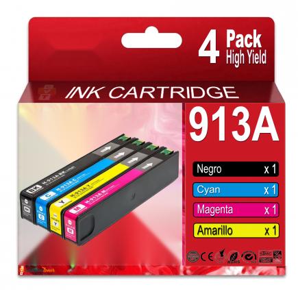 Compatible Pack 4 HP 913A VB Cartuchos de Tinta