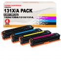 Compatible Pack 4 HP CF210X / CF211A / CF212A / CF213A Cartuchos de Toner 131X / 131A