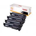 Compatible Pack 4 HP CF217A / 17A Negro Toner para Hp LaserJet Pro M102, M130, M132