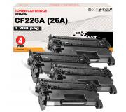 Compatible Pack 4 HP CF226A / 26A Negro Toner para HP LaserJet Pro M402, MFP M426