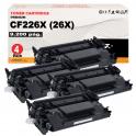 Compatible Pack 4 HP CF226X / 26X Negro Toner para HP LaserJet Pro M402, MFP M426