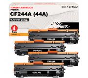 Compatible Pack 4 HP CF244A / 44A Negro Toner para HP LaserJet Pro M15, M17, M28
