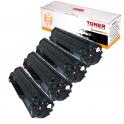 Compatible Pack 4 HP CF279A / 79A Toner Negro para HP LaserJet Pro M12 , M26