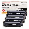 Compatible Pack 4 HP CF279A / 79A Toner Negro para HP LaserJet Pro M12 , M26