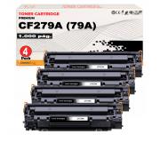 Compatible Pack 4 HP CF279A / 79A Toner Negro para HP LaserJet Pro M12 , M26