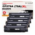 Compatible Pack 4 HP CF279A XL / 79A Toner Alta Capacidad para HP LaserJet Pro M12 , M26
