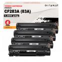 Compatible Pack 4 HP CF283A / 83A Toner para Hp Laserjet Pro M201, M225, M125, M127