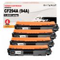 Compatible Pack 4 HP CF294A / 94A Toner Negro para HP LaserJet Pro M118, MFP M148
