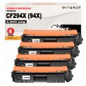 Compatible Pack 4 HP CF294X / 94X Toner Negro para HP LaserJet Pro M118, MFP M148