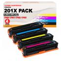 Compatible Pack 4 HP CF400X / CF401X / CF402X / CF403X 201X Toner para HP Color LaserJet Pro M250, M252, M270, M274, M277