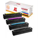 Compatible Pack 4 HP CF530A XL / CF531A XL / CF532A XL / CF533A XL Cartuchos de Toner 205A