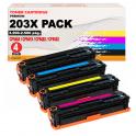 Compatible Pack 4 HP CF540X / CF541X / CF542X / CF543X  203X Toner para HP Color LaserJet Pro M254, M280, M281