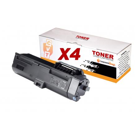 Compatible Pack 4 Kyocera TK1150 / TK-1150 - 1T02RV0NL0 Cartuchos de Toner