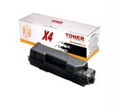 Compatible Pack 4 Kyocera TK1160 / TK-1160 1T02RY0NL0 Cartuchos de Toner