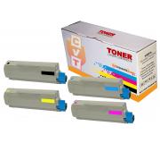 Compatible Pack 4 Oki C5600 / C5700 Cartucho de Toner